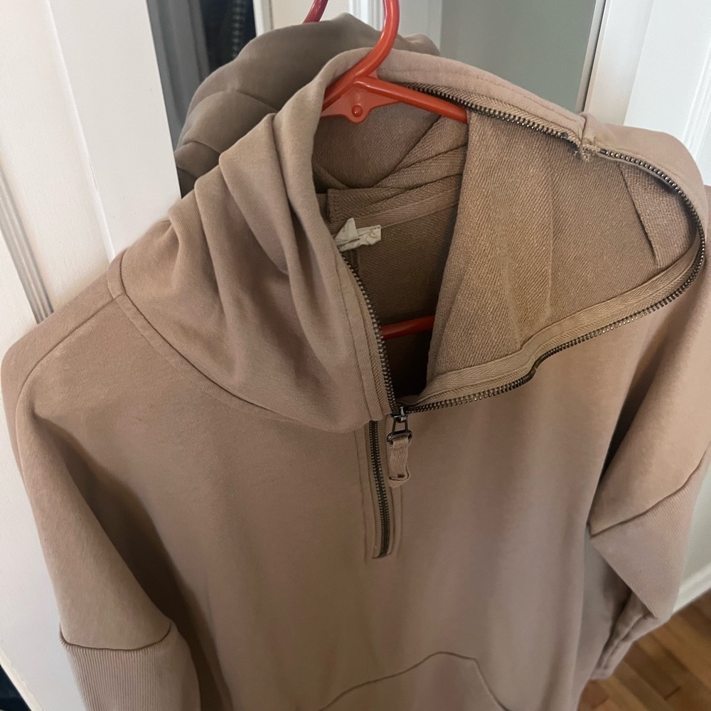 Baltic born Laguna hooded dress taupe